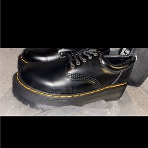 Dr. Martens Black Platform Oxfords